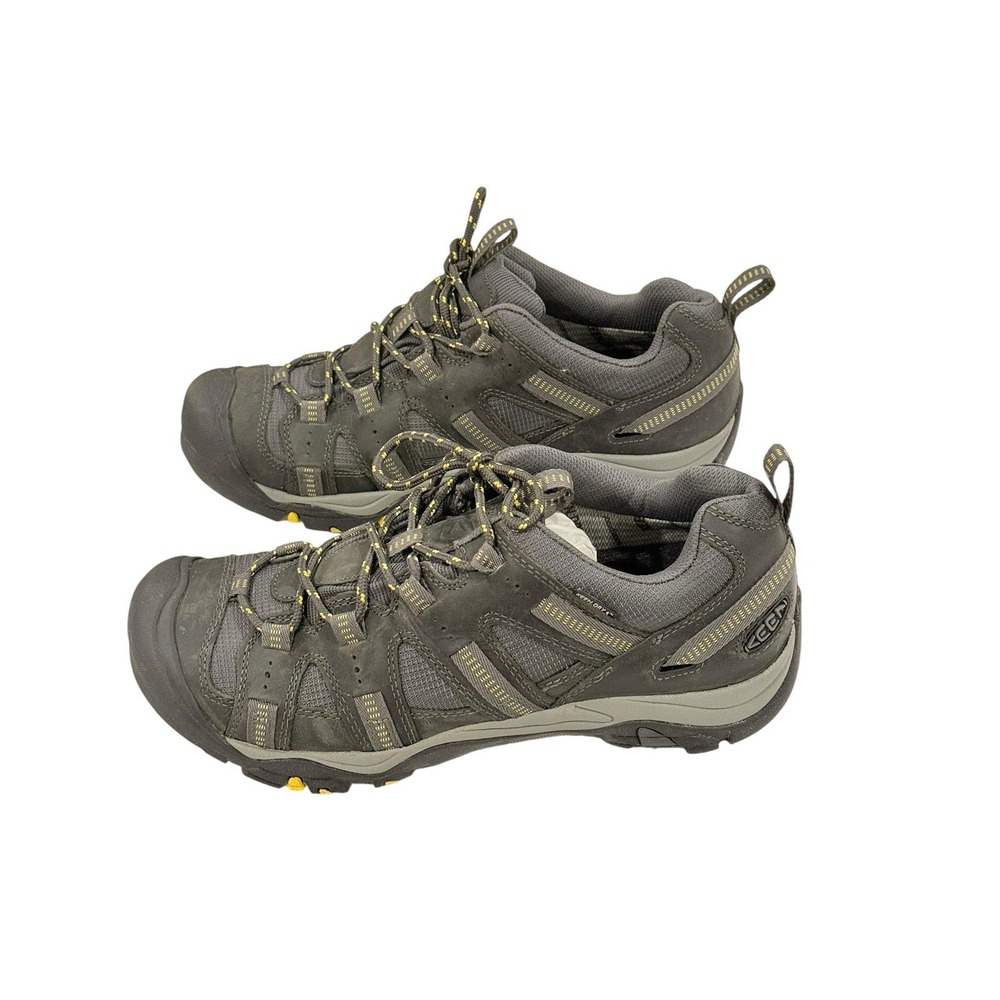 Keen Siskiyou ? Mens 9.5 Hiking Shoes Black & Yellow Soft Toe Preowned